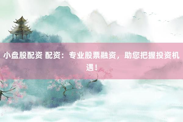 小盘股配资 配资：专业股票融资，助您把握投资机遇！