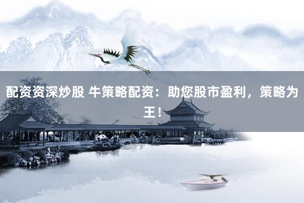配资资深炒股 牛策略配资：助您股市盈利，策略为王！