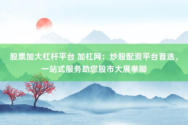 股票加大杠杆平台 加杠网：炒股配资平台首选，一站式服务助您股市大展拳脚