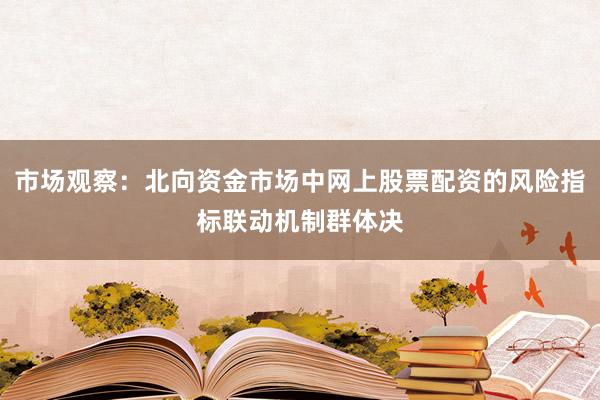 市场观察：北向资金市场中网上股票配资的风险指标联动机制群体决