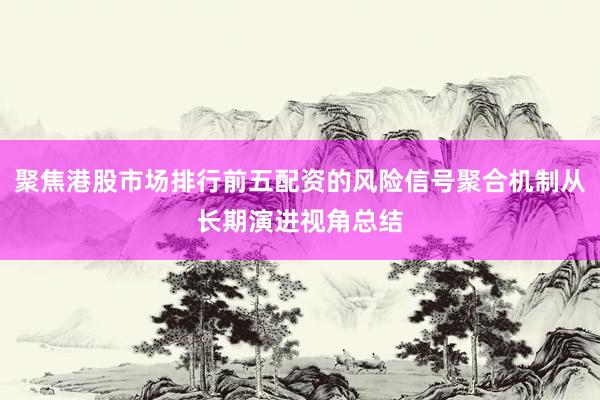 聚焦港股市场排行前五配资的风险信号聚合机制从长期演进视角总结